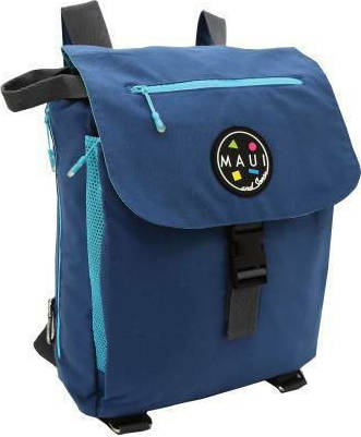 Maui & Sons Υφασμάτινη Τσάντα Θαλάσσης Πλάτης Αδιάβροχη Μπλε 2700