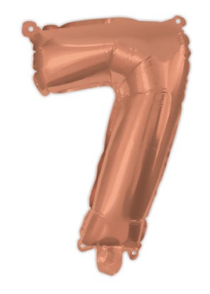 Number Rose Gold number 7 foil balloon 95 cm