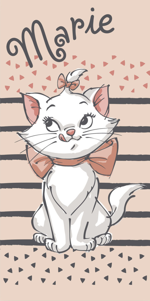 Disney Marie Yummy cat bath towel, beach towel 70x140cm