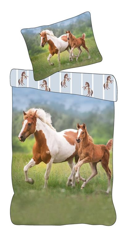 Horses Little Hooves bedding cover 140×200cm, 70×90 cm