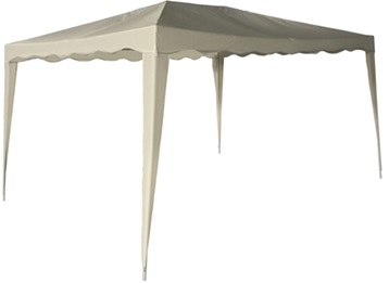 ΚΙΟΣΚΙ ΚΗΠΟΥ ΛΕΥΚΟ (ΑΝΟΙΧΤΟ ΕΚΡΟΥ) Π300 x Μ400 xY200/250cm POL 140gr