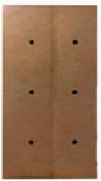 VELCO Pro Systems ΠΑΠΟΥΤΣΟΘΗΚΗ ΜΕ 2 ΠΟΡΤΕΣ, ΣΥΡΤΑΡΙ - ΑΕΡΙΖΟΜΕΝΗ ΠΛΑΤΗ 63x24x106 εκ. ΣΦΕΝΔΑΜΟΣ