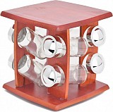 Θήκη Για Μπαχαρικά Με Περιστρεφόμενη Βάση 8τεμ. SC0910 Cherry