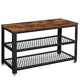 Μεταλλική Παπουτσοθήκη με 2 Ράφια 73x30x45cm VASAGLE LBS73X