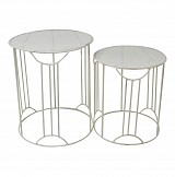 ΣΕΤ ΤΡΑΠΕΖΑΚΙΑ ΜΕΤΑΛΛΙΚΑ ΣΤΡΟΓΓΥΛΑ ΜΠΕΖ ΑΝΤΙΚΕ ANKOR