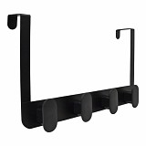 ΚΡΕΜΑΣΤΡΑ ΠΟΡΤΑΣ 4 ΘΕΣΕΩΝ ΜΕΤΑΛΛΙΚΗ ΣΕ ΜΑΥΡΟ MAT ΧΡΩΜΑ 35x3x20εκ. ANKOR