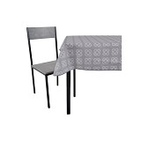 ΤΡΑΠΕΖΟΜΑΝΤΗΛΟ ΑΛΕΚΙΑΣΤΟ 140x180εκ.ΓΕΩΜΕΤΡΙΚΟ ΜΟΤΙΒΟ ΣΕ ΓΚΡΙ ΧΡΩΜΑ ANKOR