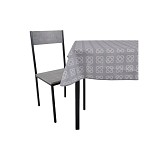 ΤΡΑΠΕΖΟΜΑΝΤΗΛΟ ΑΛΕΚΙΑΣΤΟ 140x220εκ.ΓΕΩΜΕΤΡΙΚΟ ΜΟΤΙΒΟ ΣΕ ΓΚΡΙ ΧΡΩΜΑ ANKOR