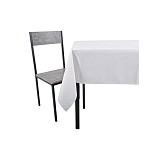 ΤΡΑΠΕΖΟΜΑΝΤΗΛΟ ΖΑΚΑΡ ΑΛΕΚΙΑΣΤΟ ΛΕΥΚΟ 140x180εκ. ΜΕ ΔΙΑΚΡΙΤΙΚΟ ΚΑΡΩ ΣΧΕΔΙΟ ANKOR