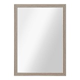 ANKOR Καθρέφτης Τοίχου 50x70εκ. Μπεζ-Γκρι με Πλαστικό Πλαίσιο & Ανάγλυφη Υφή  Κομψός & Μοντέρνος  3517-5070