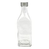 ΜΠΟΥΚΑΛΙ ΓΥΑΛΙΝΟ 1,0lt ΔΙΑΦΑΝΟ ΜΕ INOX ΚΑΠΑΚΙ ANKOR