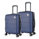 ΣΕΤ 2 ΒΑΛΙΤΣΕΣ ANKOR ABS 37x27x55εκ. ΚΑΙ 41x31x65εκ. ΜΕ ΕΠΕΚΤΑΣΗ ΚΑΙ 4 ΡΟΔΕΣ ΜΠΛΕ  855179
