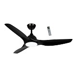 Ανεμιστήρας Οροφής PRCF-80724 Primo 52'' 132εκ. Με Τηλεχειριστήριο 1Φως LED 3Φτερά Μαύρος