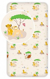 Disney The Lion King Trees Fitted Sheet 90x200 cm