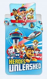 Paw Patrol Unleashed bedding cover 135×200cm, 80×80 cm