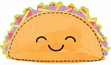 Food Taco Foil Balloon 83 cm