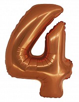 Number Copper Copper Number 4 Foil Balloon 76 cm