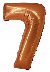 Number Copper Copper number 7 foil balloon 76 cm