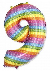 Number Pop It Number 9 Foil Balloon 69 cm (WP)