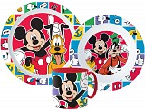 Disney Mickey  Better Together dinner set, micro plastic set with mug 265 ml