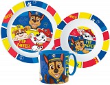 Paw Patrol Pup Power dinner set, micro plastic set with mug 265 ml