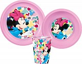 Disney Minnie  tableware, plastic set