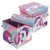 Unicorn Sparkle toy storage 30×30×30 cm