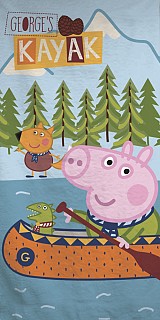 Peppa Pig Kayak bath towel, beach towel 70x140cm