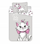 Disney Marie Grey  children's bedding set 100×135 cm, 40×60 cm