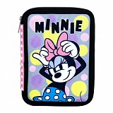 Disney Minnie  Pretty in Pink pencil case filled 2 levels