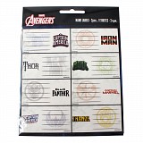 Avengers Heroes notebook label, pack of 16