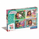 Gabby's Dollhouse Activities 4 in 1 Puzzle Clementoni  CMC21524