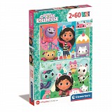 Gabby's Dollhouse Meadow 2x60 pieces puzzle Clementoni
