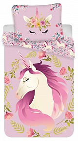 Unicorn bedding set 140×200cm, 70×90 cm