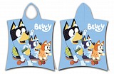 Bluey Skate beach towel poncho 50x115cm