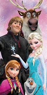 Disney Frozen Family & Friends bath towel, beach towel 70x140cm