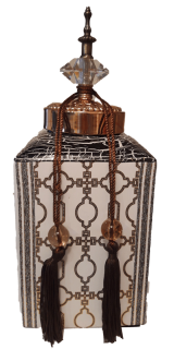 Βάζο Τζαρ Κεραμικό Με Καπάκι/Φούντα WB16-1-2003