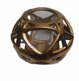 Θήκη Ρεσώ Χρυσή Μεταλλική 20x14εκ.