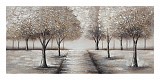 Πίνακας Σε Καμβά Δέντρα Με Δρόμο 60x120x3cm