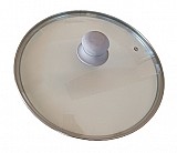 Γυάλινο Καπάκι Πυράντοχο Για Τηγάνι & Κατσαρόλα 22εκ