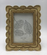 Κορνίζα Polyresin Χρυσή Ανάγλυφη 22225-46 10×15εκ.