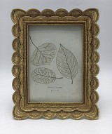 Κορνίζα Polyresin Χρυσή Ανάγλυφη  22225-57  13×18εκ.