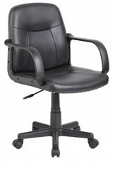 VELCO Pro Systems ΚΑΡΕΚΛΑ ΓΡΑΦΕΙΟΥ ΜΑΥΡΗ-ΔΙΑΣΤΑΣΕΙΣ: 55x55x81/94cm- ΕΠΙΦΑΝΕΙΑ PVC