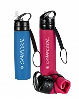 CAMPCOOL ΜΠΟΥΚΑΛΙ  ΣΙΛΙΚΟΝΗΣ 600 ml ΕΥΚΑΜΠΤΟ- ΔΙΑΦΟΡΑ ΧΡΩΜΑΤΑ