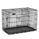 FEANDREA Dog Cage, Dog Crate with 2 Doors, 92.5 x 57.5 x 64 cm, Black PPD36BK