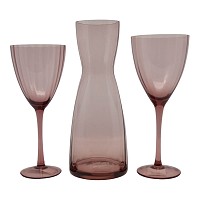 ΣΕΤ ΠΟΤΗΡΙΑ ΚΟΛΩΝΑΤΑ 6 ΤΕΜΑΧΙΩΝ ΓΥΑΛΙΝΑ PREMIUM 370ml ΜΩΒ ΧΡΩΜΑ ANKOR