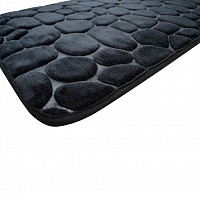 ΠΑΤΑΚΙ ΜΠΑΝΙΟΥ MEMORY FOAM ΜΑΥΡΟ ΜΕ SBR 50x80εκ.ANKOR