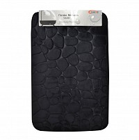 ΠΑΤΑΚΙ ΜΠΑΝΙΟΥ MEMORY FOAM ΜΑΥΡΟ ΜΕ SBR 50x80εκ.ANKOR