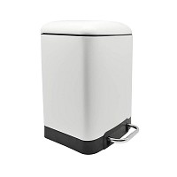 ΚΑΛΑΘΙ ΜΠΑΝΙΟΥ 6lt INOX ΑΣΠΡΟ SOFT CLOSE ANKOR