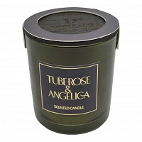ΑΡΩΜΑΤΙΚΟ ΚΕΡΙ TUBEROSE & ANGELICA  ΣΕ ΓΥΑΛΙΝΟ ΔΟΧΕΙΟ ΜΕ ΚΑΠΑΚΙ 7x7x7,8εκ. ANKOR